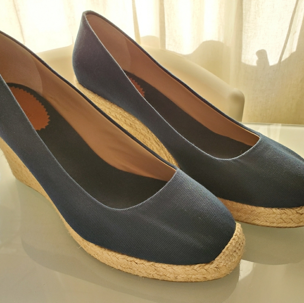 JCrew Seville Espadrille Wedges Size 12 Womens